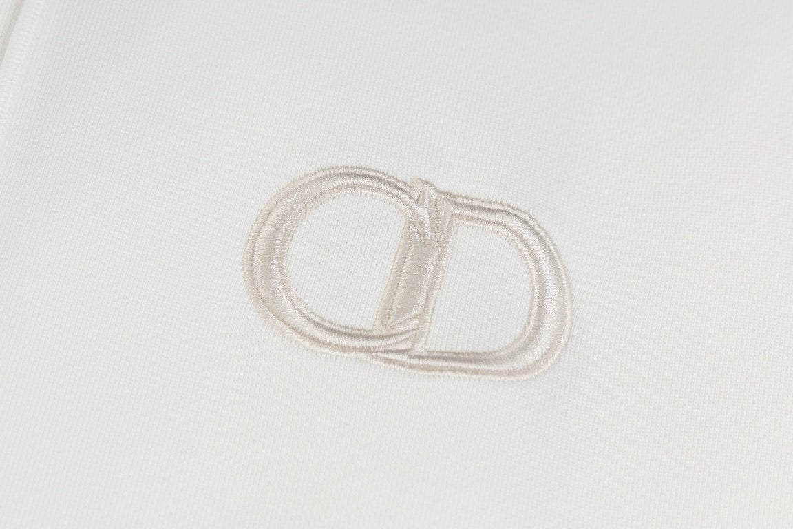 Dior CD Icon Hooded Sweatshirt In White