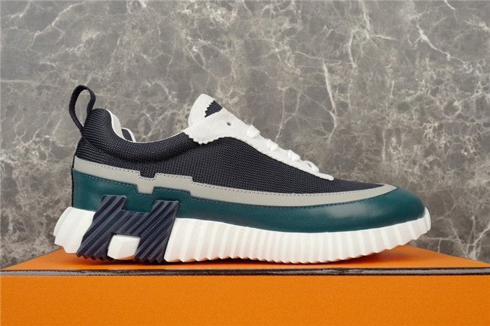 Hermes Bouncing Sneaker Navy White