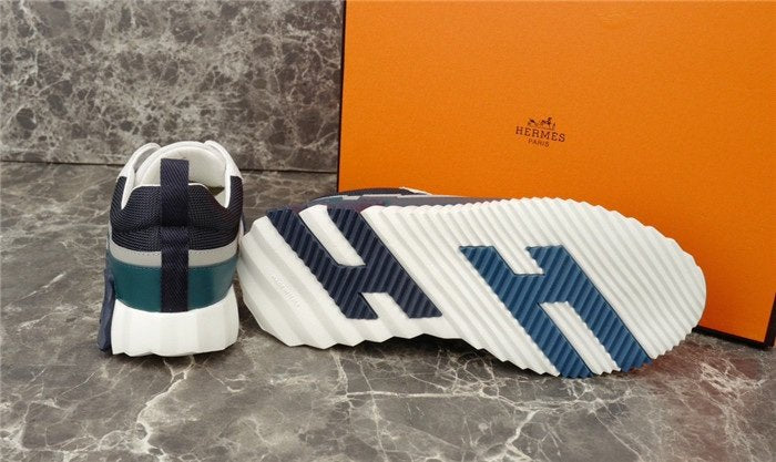 Hermes Bouncing Sneaker Navy White