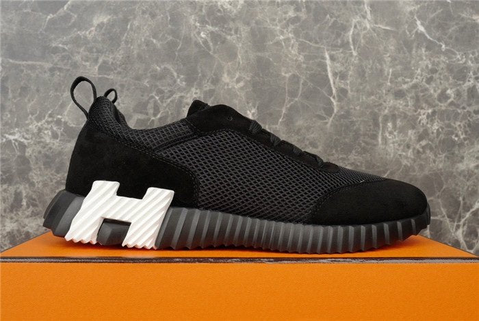 Hermes Bouncing Sneaker Black White H