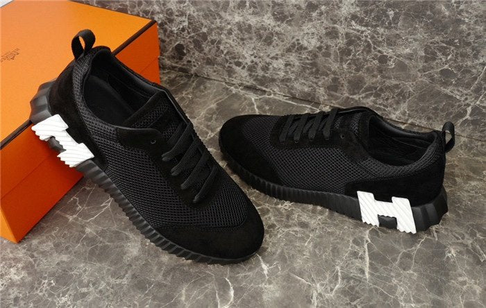 Hermes Bouncing Sneaker Black White H