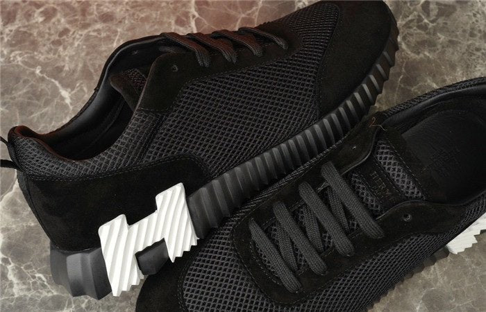 Hermes Bouncing Sneaker Black White H