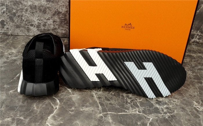 Hermes Bouncing Sneaker Black White H