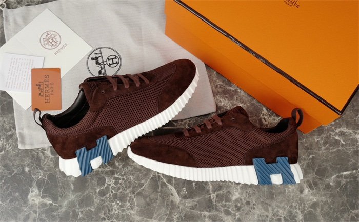 Hermes Bouncing Sneaker Brown Blue