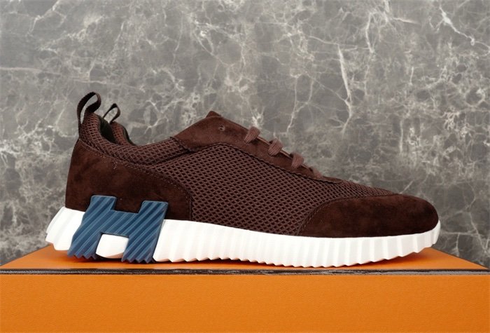 Hermes Bouncing Sneaker Brown Blue