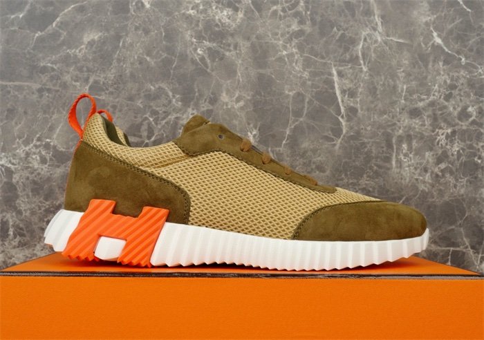Hermes Bouncing Sneaker Green Orange