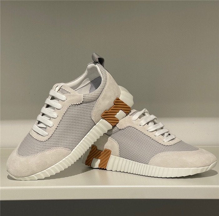 Hermes Bouncing Sneaker White Brown H