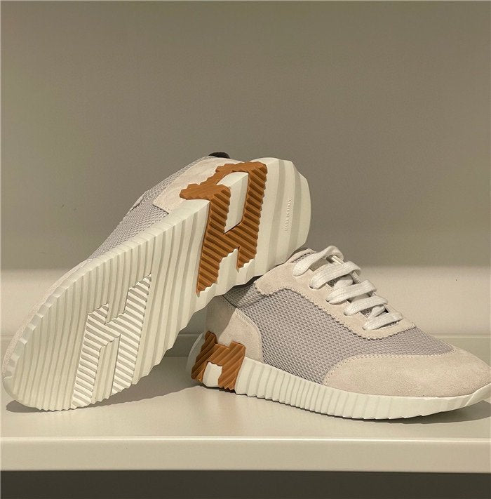 Hermes Bouncing Sneaker White Brown H