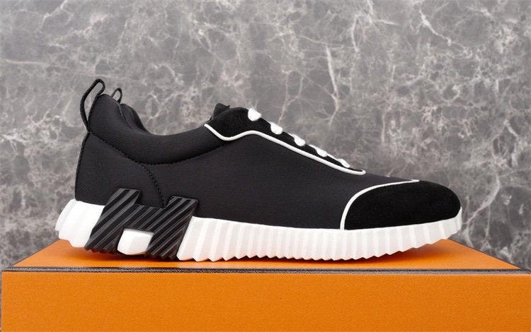 Hermes Bouncing Sneaker Black White Line