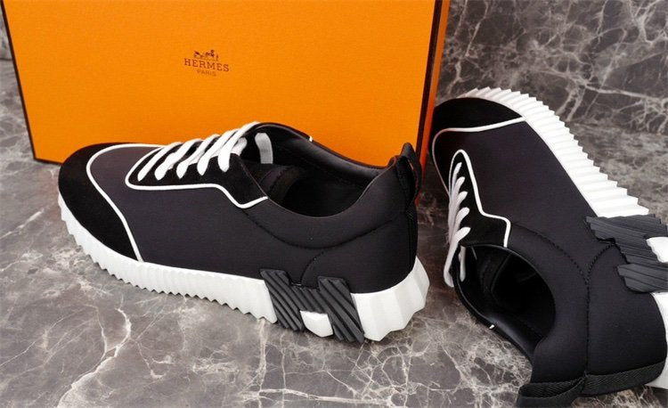 Hermes Bouncing Sneaker Black White Line