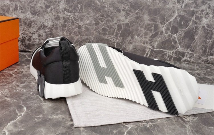 Hermes Bouncing Sneaker Black White Line
