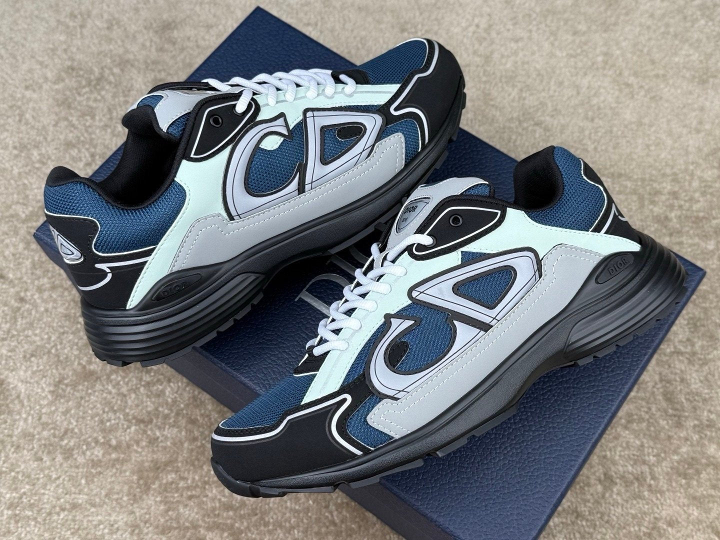 Dior B30 Reflective Blue/Grey Black