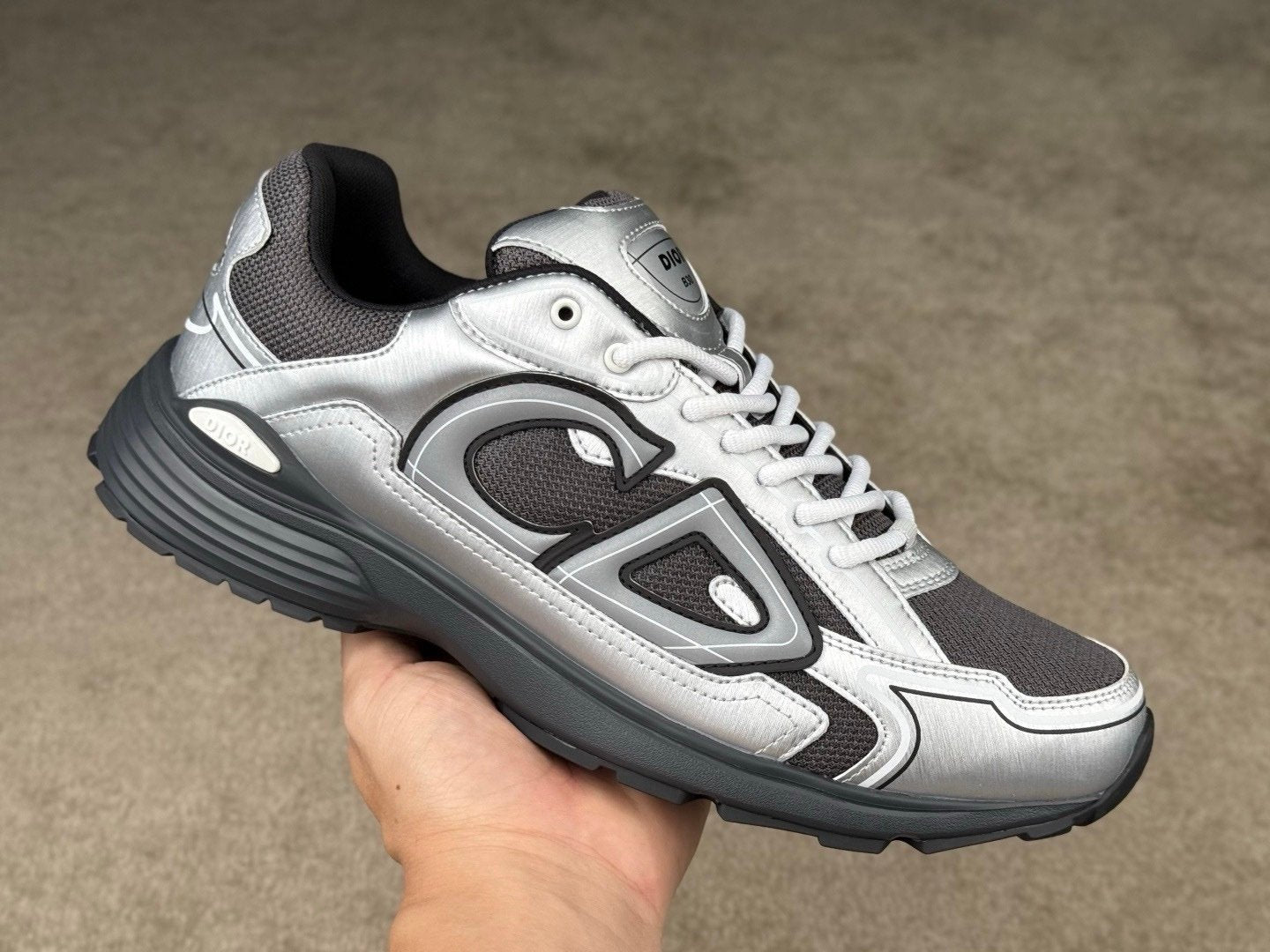 Dior B30 Reflective Dark Grey/Grey Patent