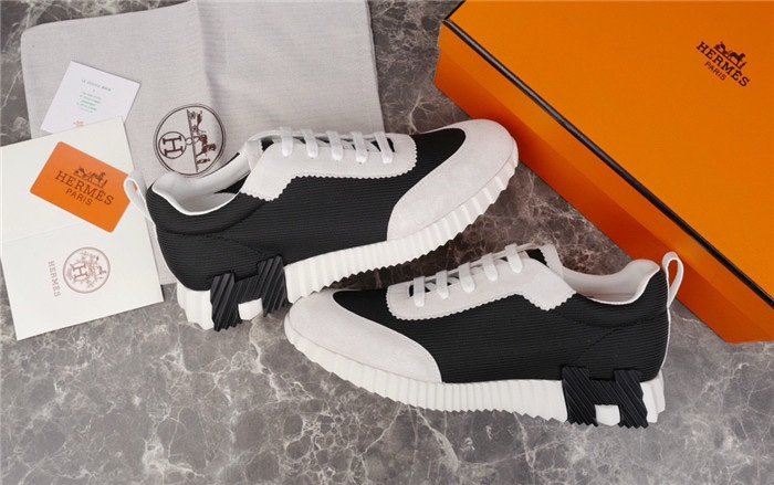 Hermes Bouncing Sneaker White/Black