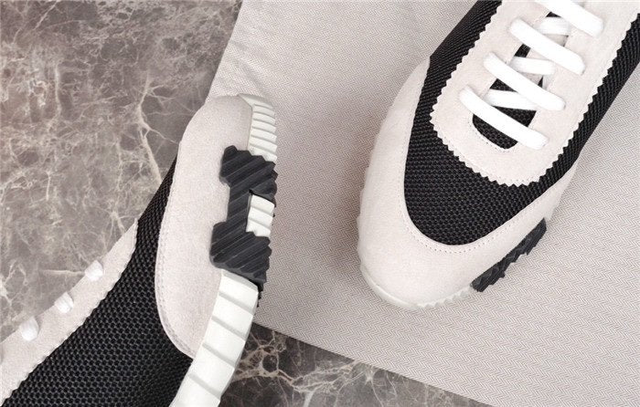 Hermes Bouncing Sneaker Black White Orange
