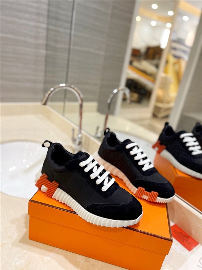 Hermes Bouncing Sneaker Black Red