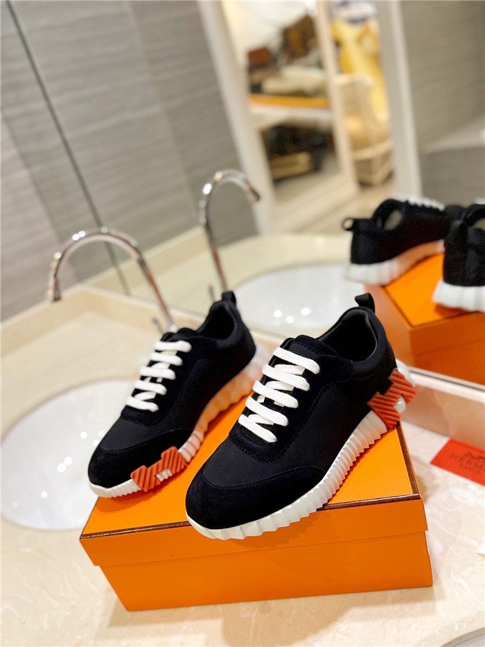 Hermes Bouncing Sneaker Black Red
