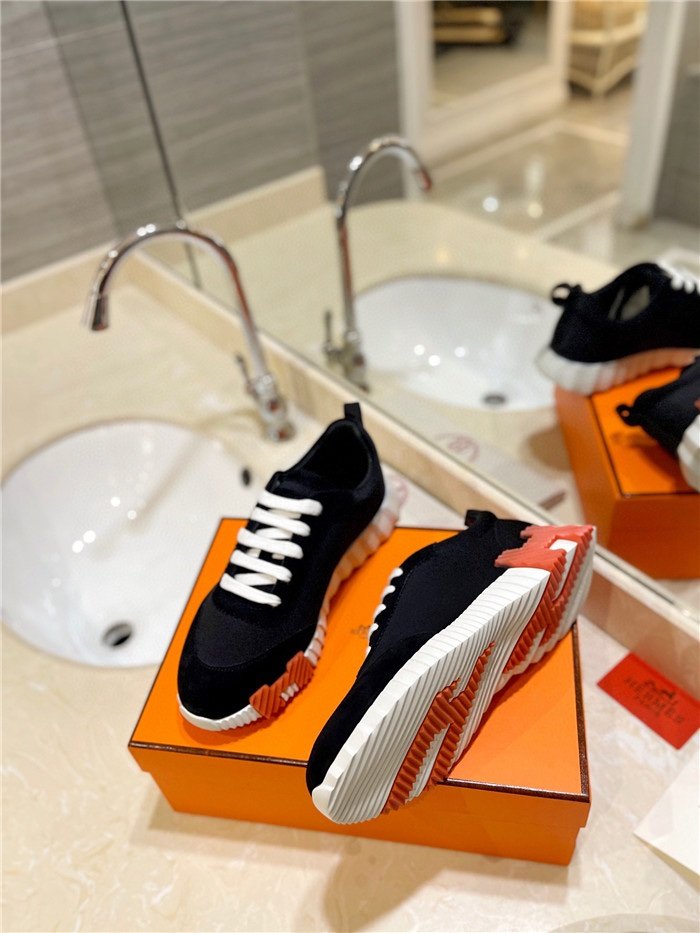 Hermes Bouncing Sneaker Black Red