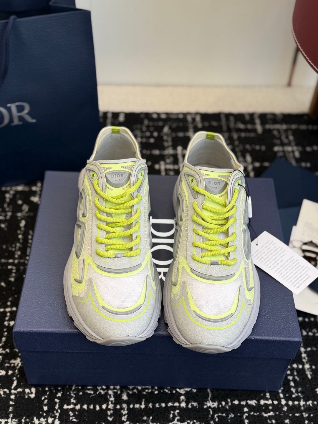 Dior B30 Countdown Tech Yellow/White Semi Transparant