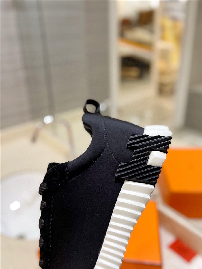 Hermes Bouncing Sneaker Black-White