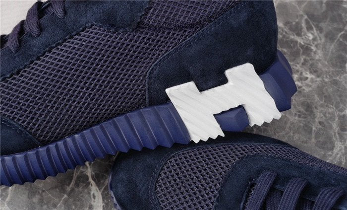 Hermes Bouncing Sneaker Navy Blue White