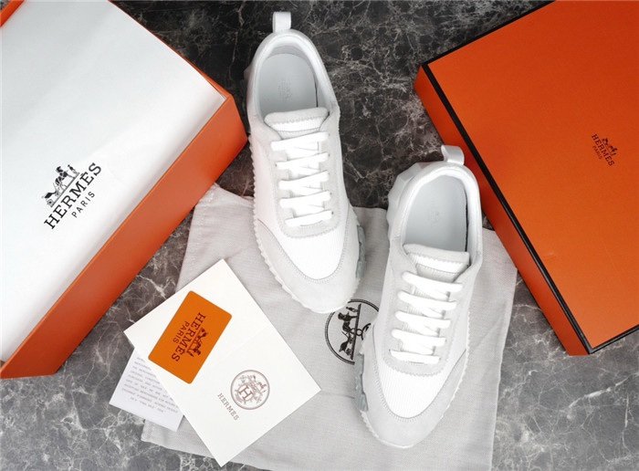 Hermes Bouncing Sneaker White Grey