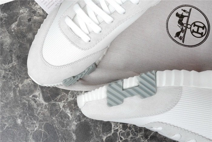 Hermes Bouncing Sneaker White Grey