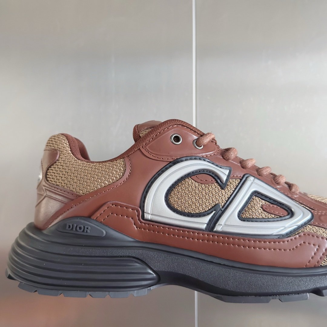 Dior B30 Reflective Brown Leather