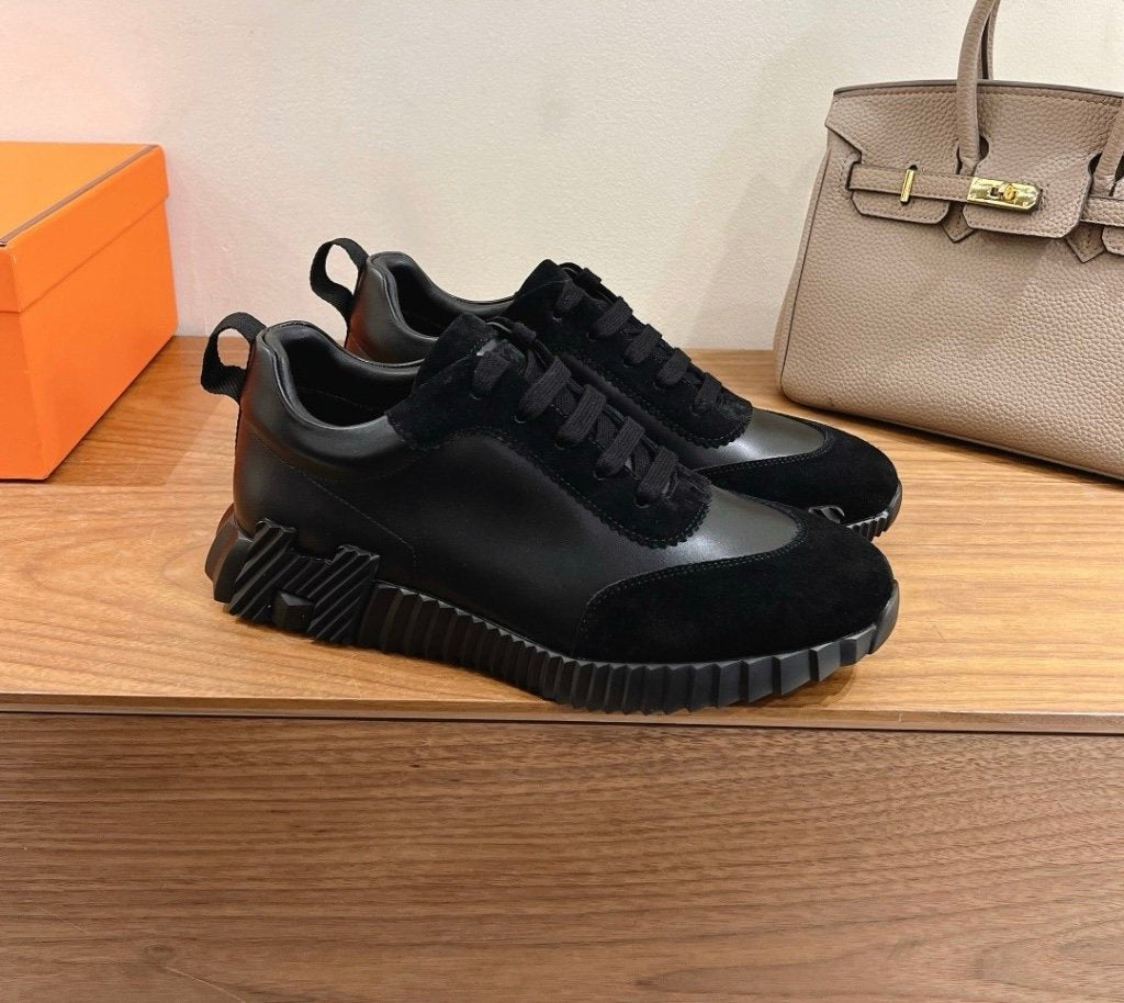 Hermes Bouncing Sneaker Black Leather