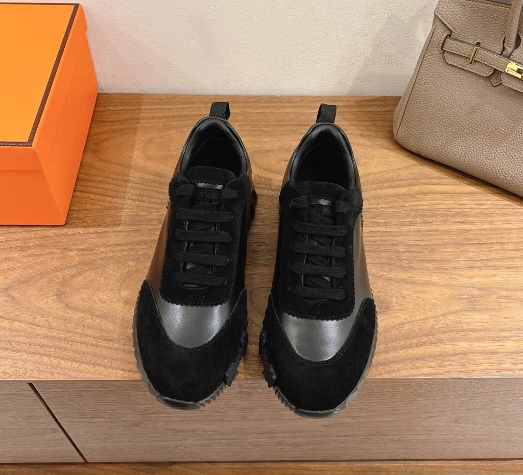 Hermes Bouncing Sneaker Black Leather