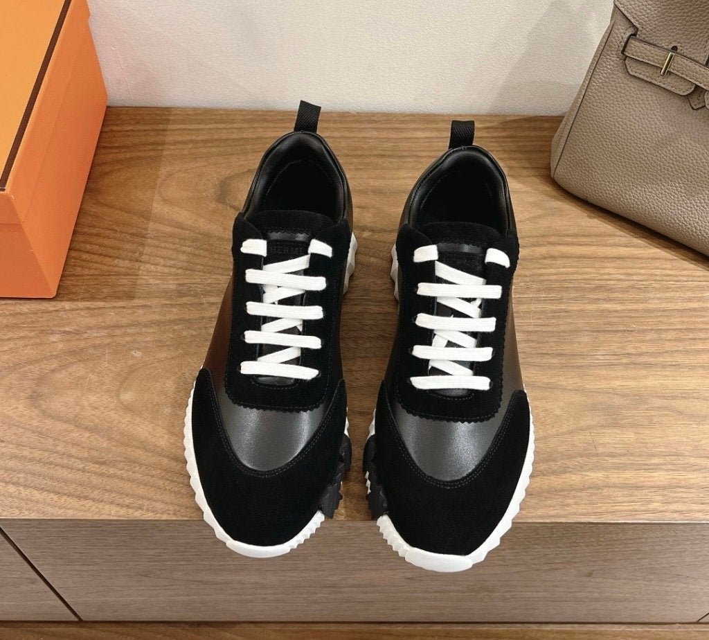 Hermes Bouncing Sneaker Black Brown H