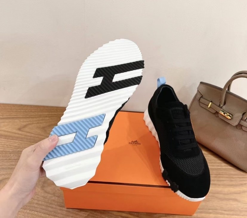 Hermes Bouncing Sneaker Black Blue H