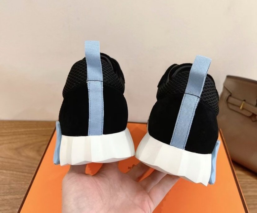 Hermes Bouncing Sneaker Black Blue H