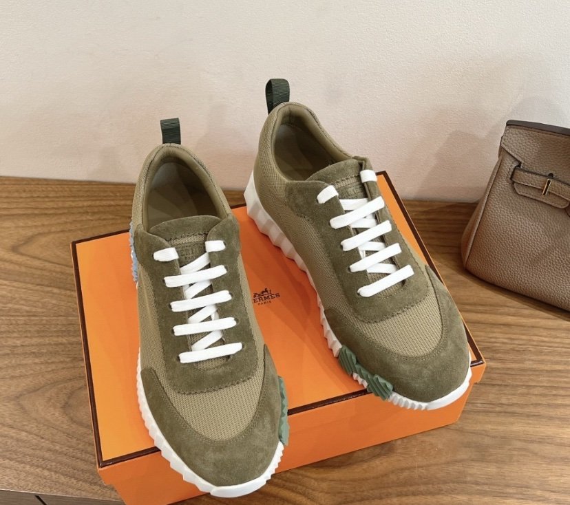 Hermes Bouncing Sneaker Green Blue
