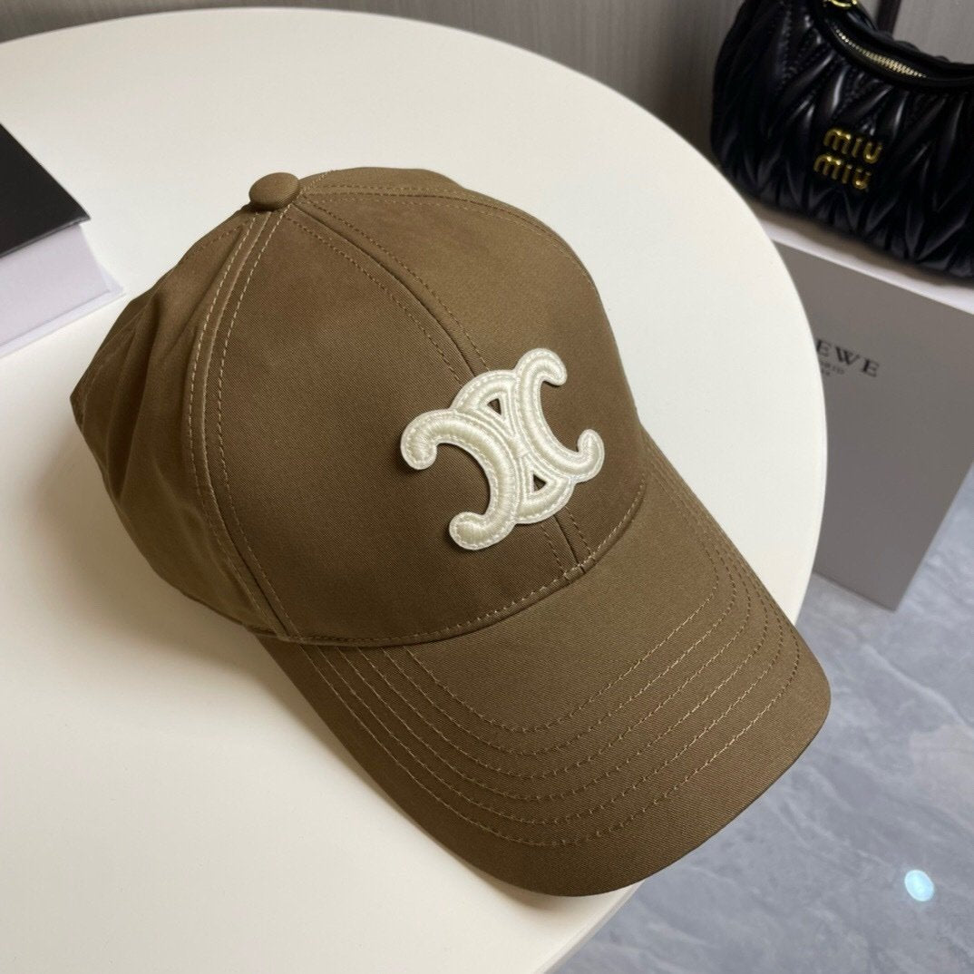 Celine Brown Baseball Cap Triomphe