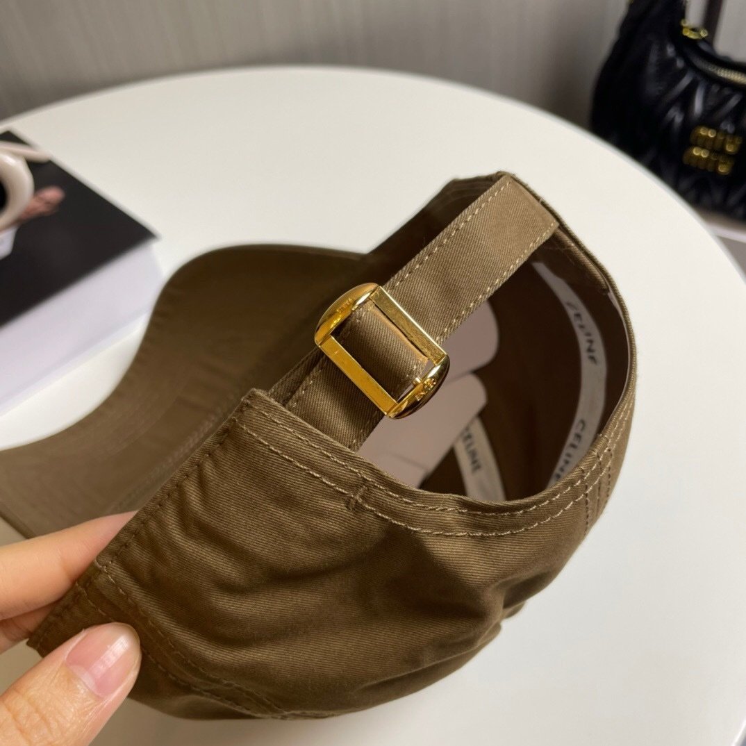 Celine Brown Baseball Cap Triomphe