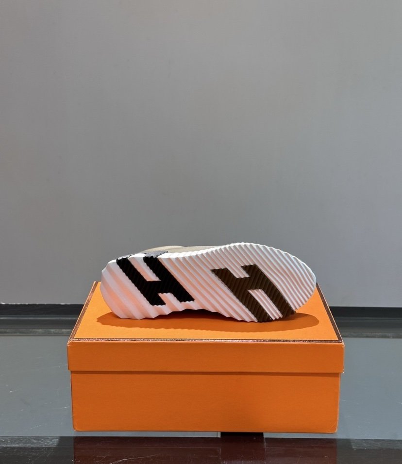 Hermes Bouncing Sneaker Khaki Green