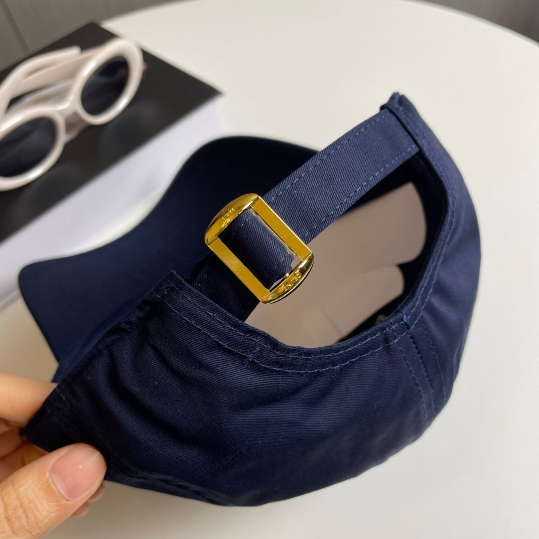 Celine Navy Baseball Cap Triomphe