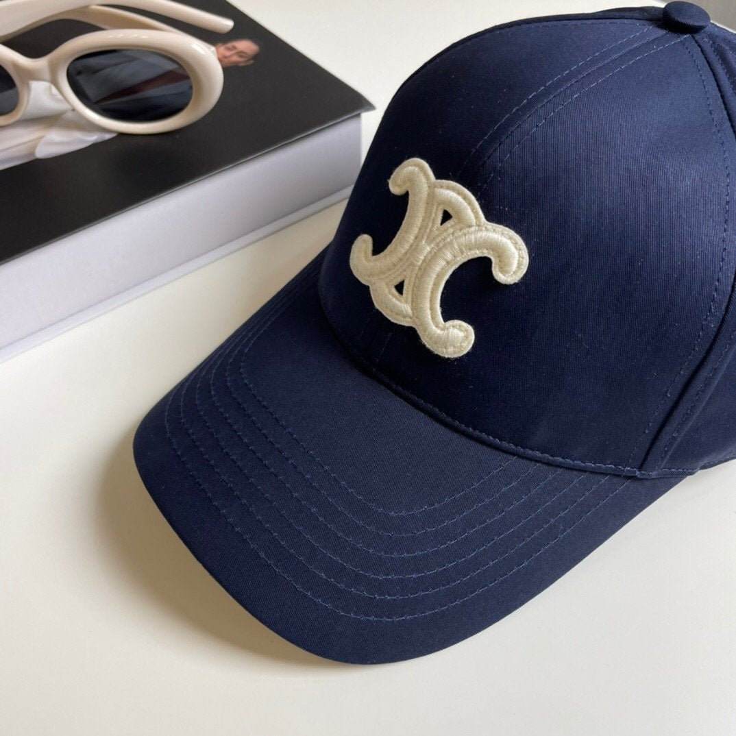 Celine Navy Baseball Cap Triomphe