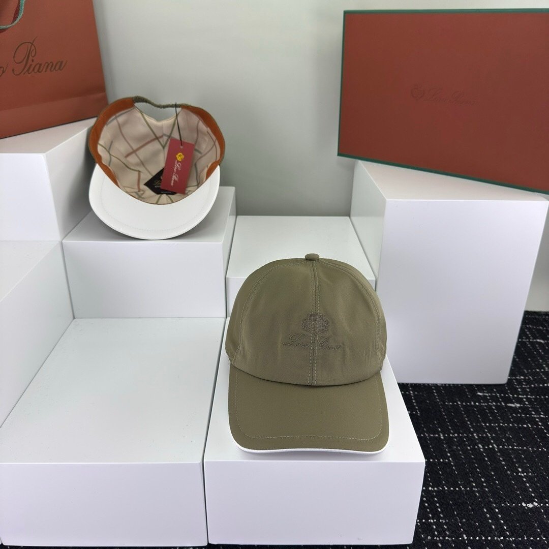 Loro Piana Baseball Cap Military Green