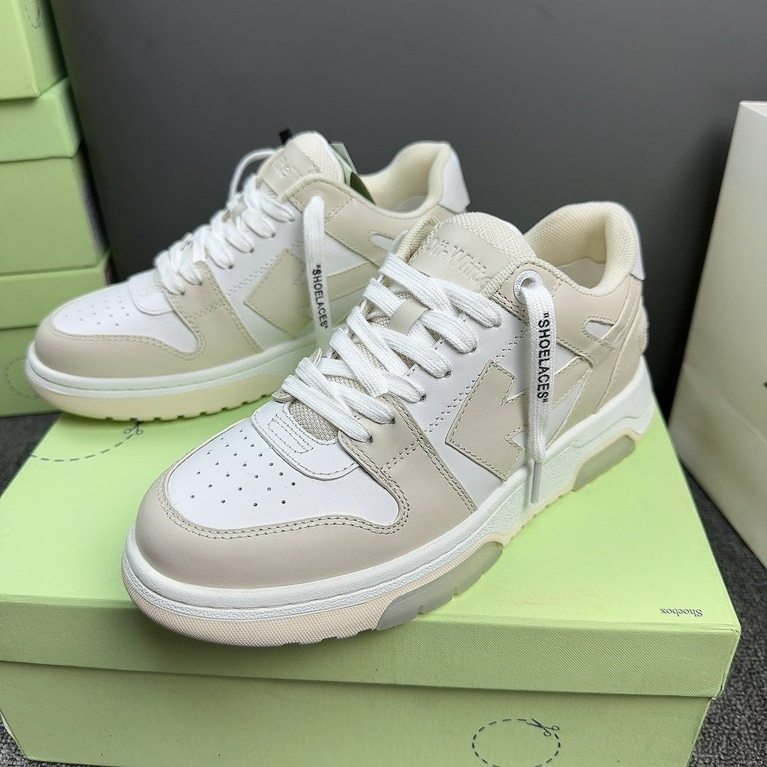 Off-White Out Of Office Low Top In Beige