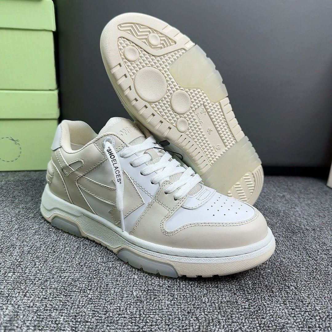 Off-White Out Of Office Low Top In Beige