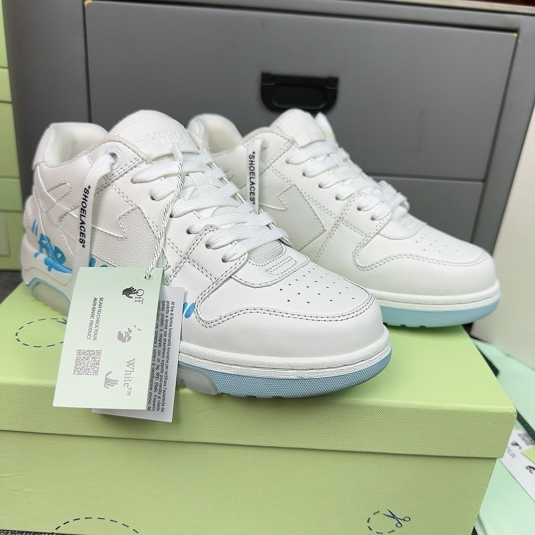 Off-White Out Of Office Low Top White/Light Blue