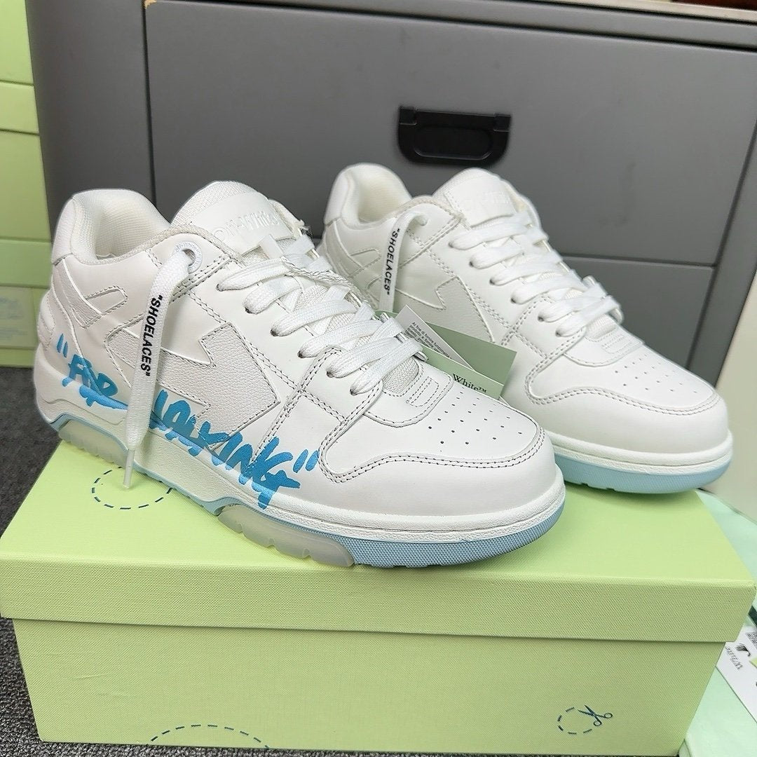 Off-White Out Of Office Low Top White/Light Blue