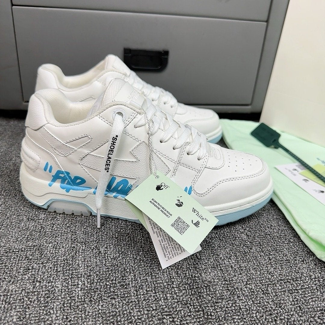 Off-White Out Of Office Low Top White/Light Blue