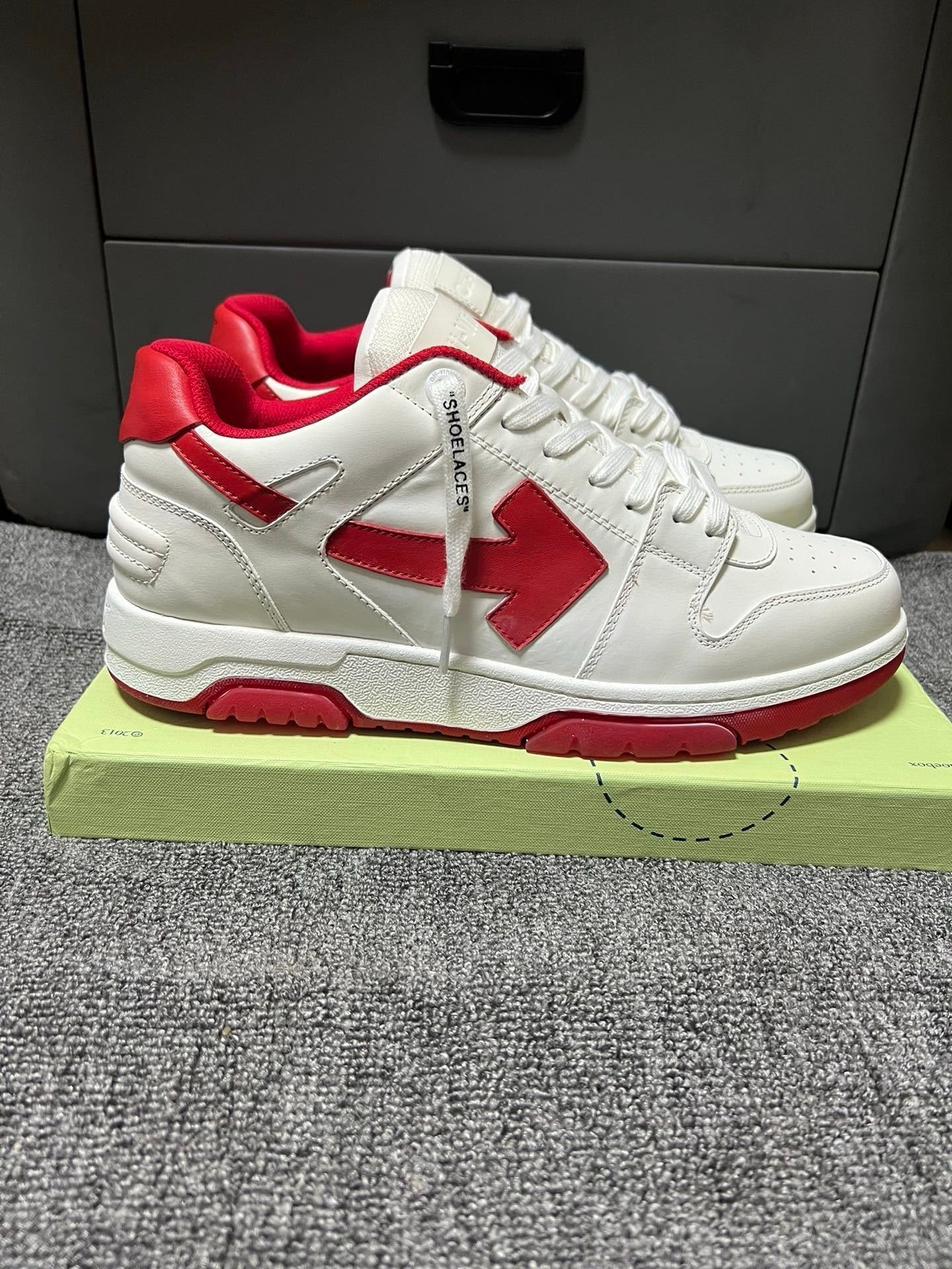 Off-White Out Of Office Low Top White/Red
