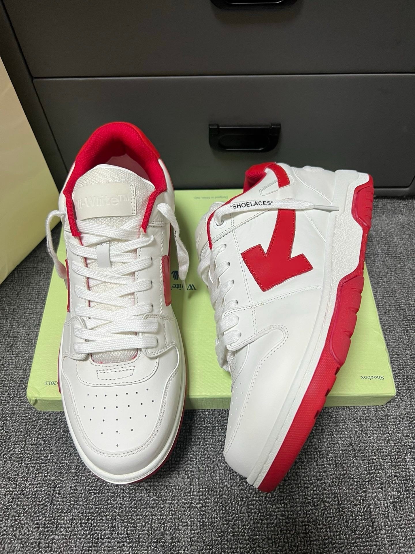 Off-White Out Of Office Low Top White/Red