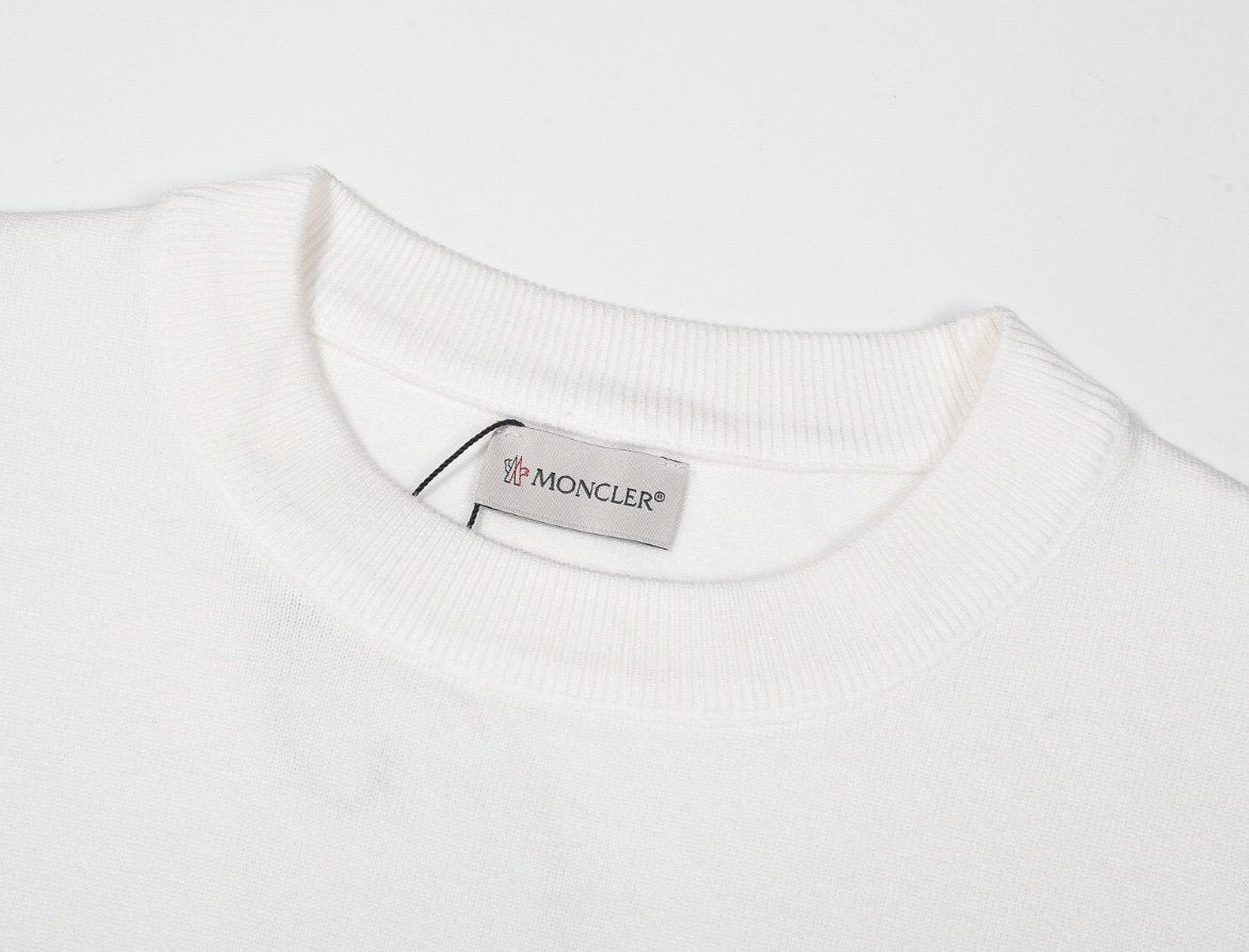 Moncler Logo Patch Sweatshirt White