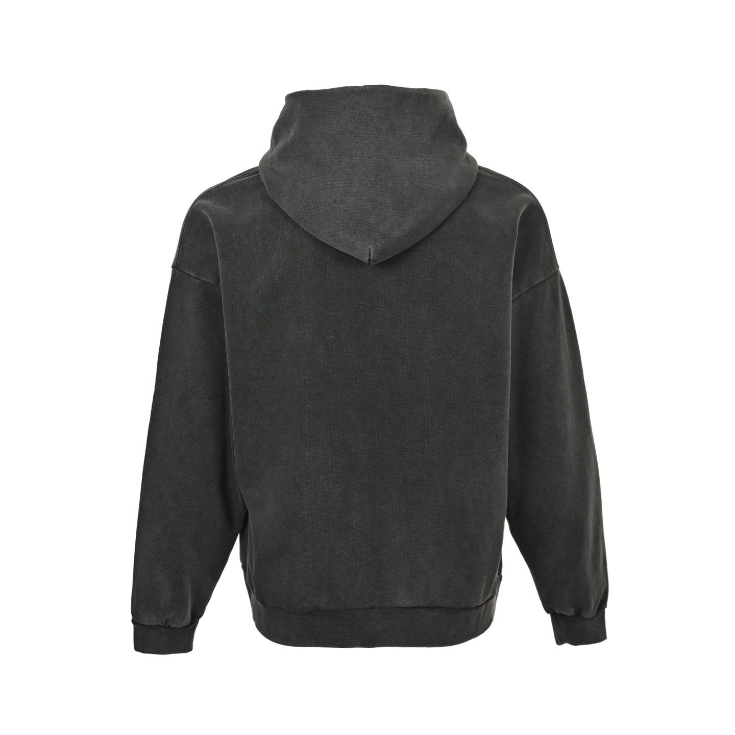 Miu Miu Red Heart Logo Hoodie In Dark Grey