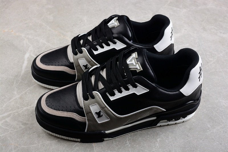 Louis Vuitton Trainer Black Grey White